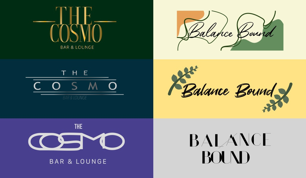 Pictured above are three logos for a bar and lounge called “The Cosmo”. Three unique designs offering different tones to find the perfect fit for the business 